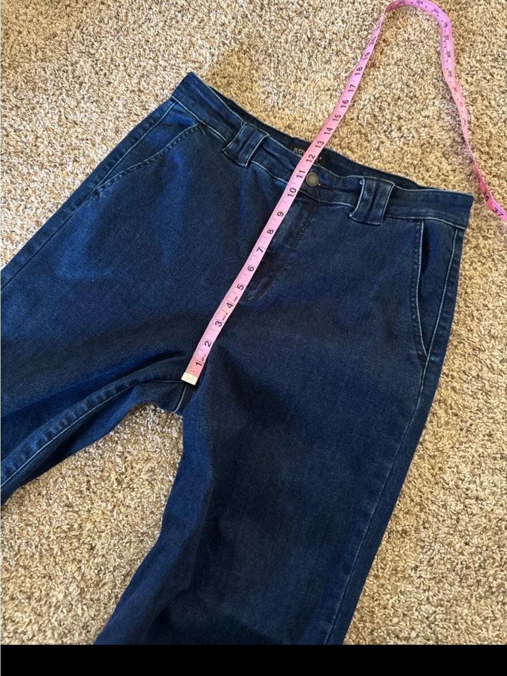 Judy Blue Trouser Wide Leg 82471 in Dark Wash size 11/30 - Picture 8 of 12